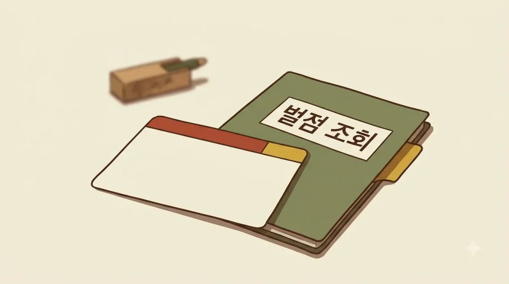 벌점 조회 방법 – 누산점수와 처분벌점