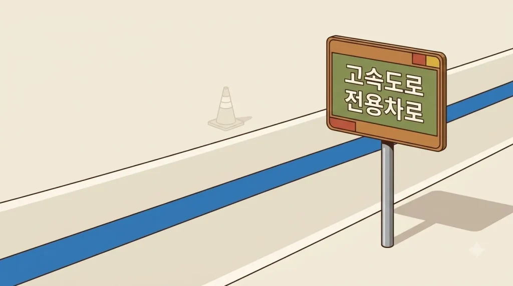 고속도로 버스전용차로 위반 과태료와 벌점