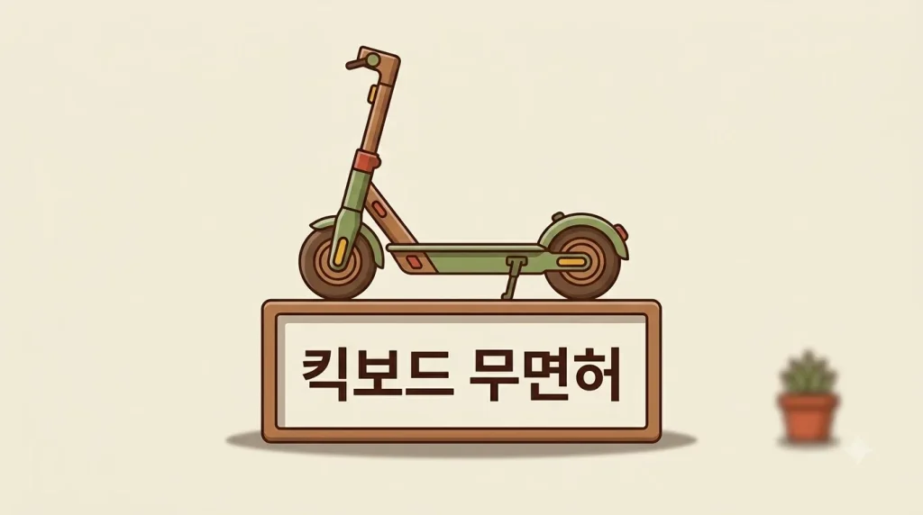 전동킥보드 무면허 범칙금과 면허 기준