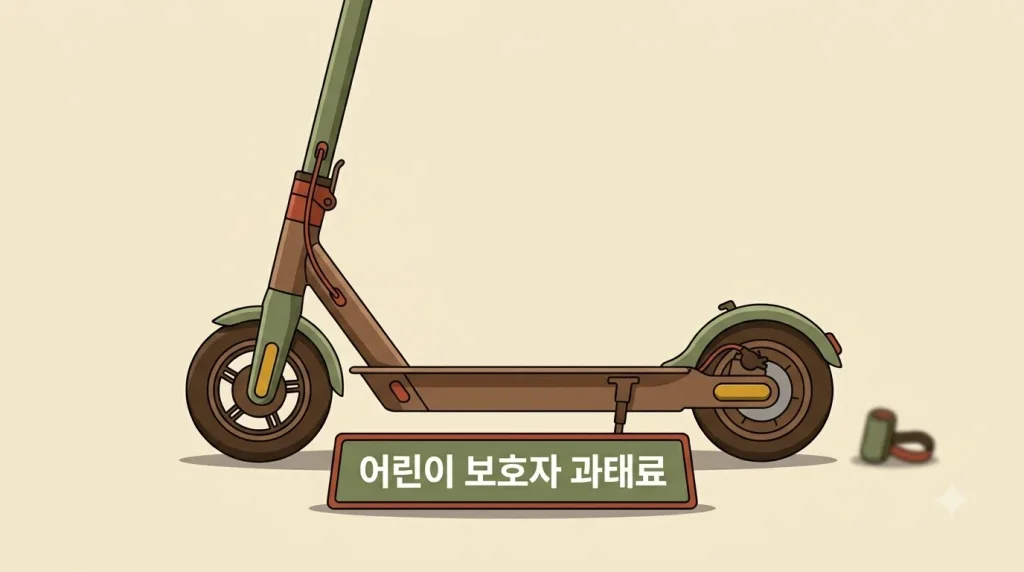 어린이 전동킥보드 – 보호자 과태료 기준