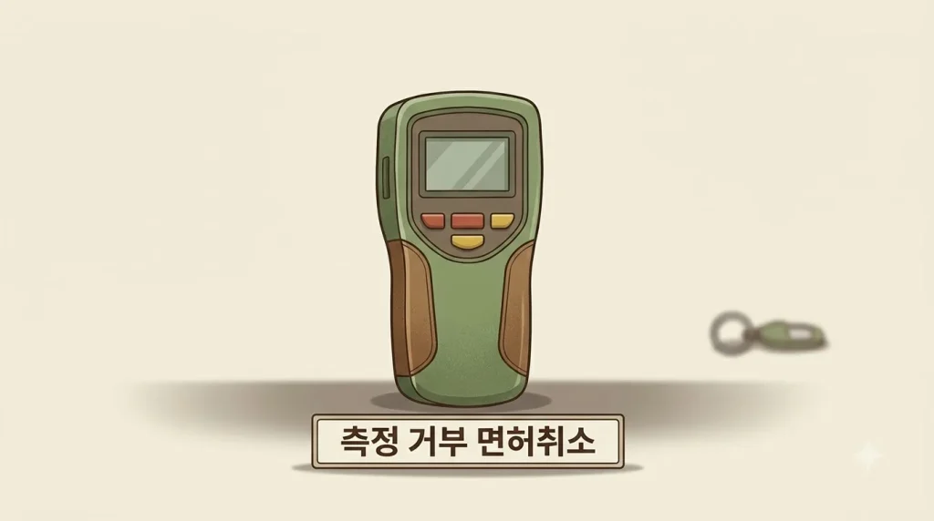 음주측정 거부 처벌 – 면허취소와 결격기간