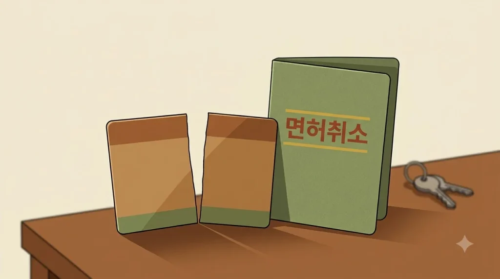 면허취소 사유와 통지 – 누산점수 기준