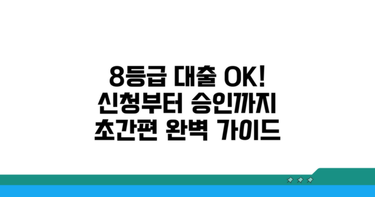 8등급 대출, 신청부터 승인까지