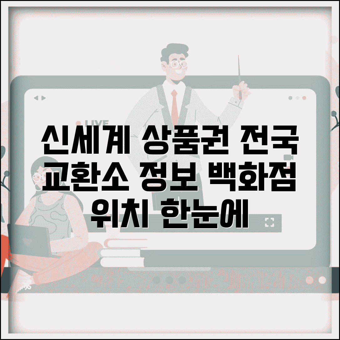 신세계 상품권 교환소 지점별 정보 | 전국 백화점 내 교환 창구 위치