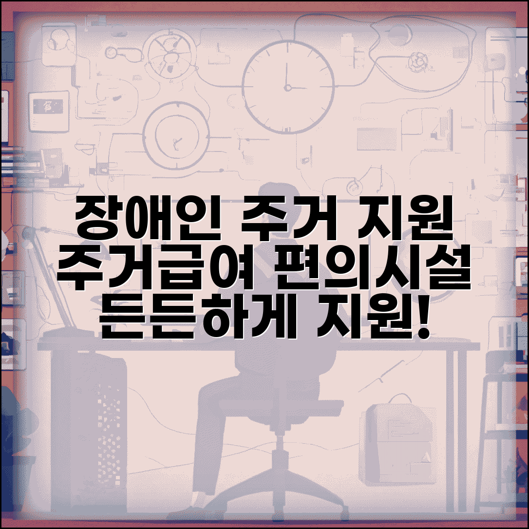 주거급여 장애인 | 장애인 주거 지원 | 편의시설 지원