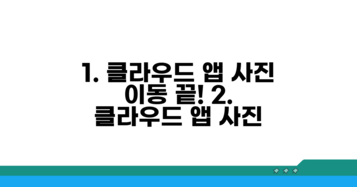 클라우드 앱 활용 사진 이동