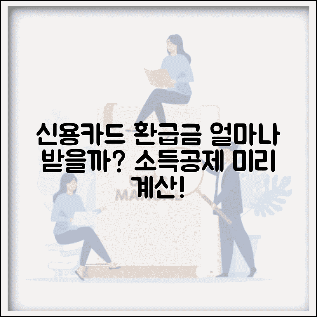 신용카드 소득공제액 계산으로 실제 공제 환급액 예상