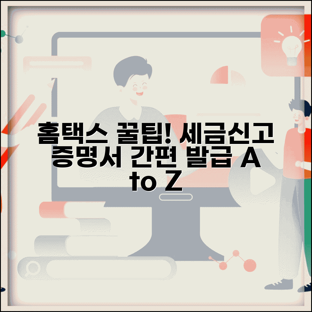 홈택스 활용 가이드 세금신고 증명서 발급 방법