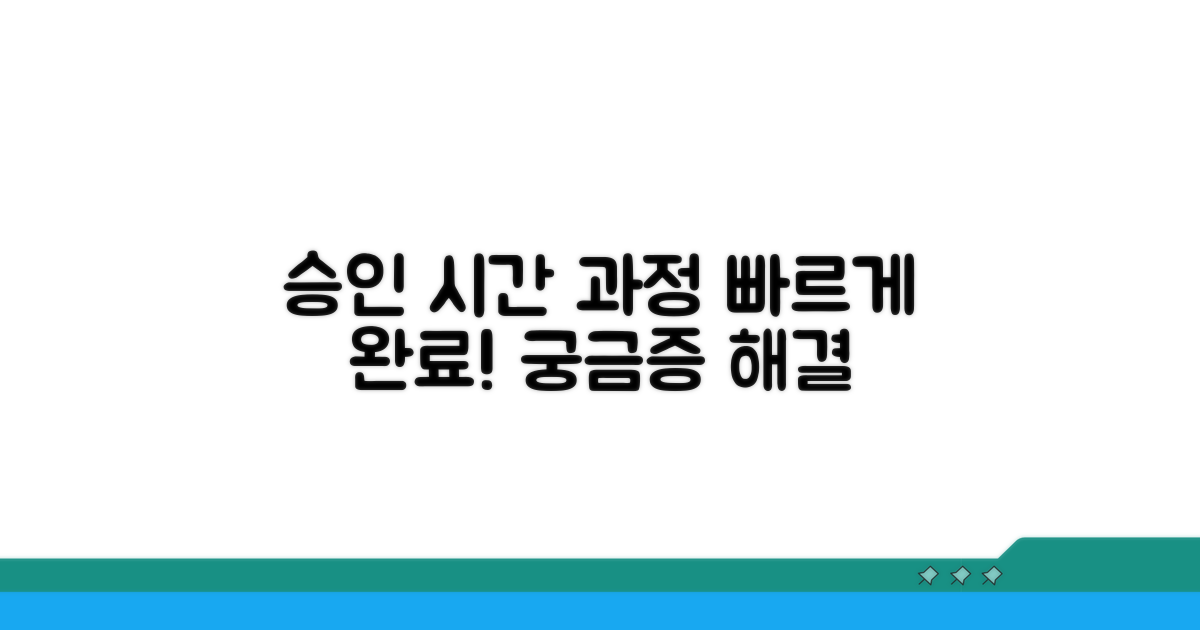 승인까지 걸리는 시간 및 과정