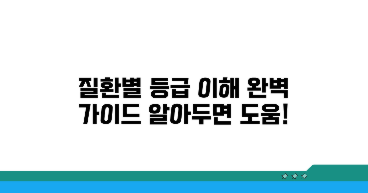 질환별 등급, 어디까지 이해해야 할까?