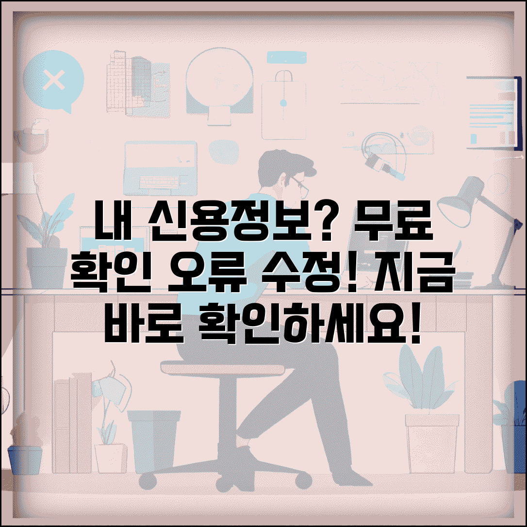 본인 신용정보 무료 열람 방법과 오류 정정 신청