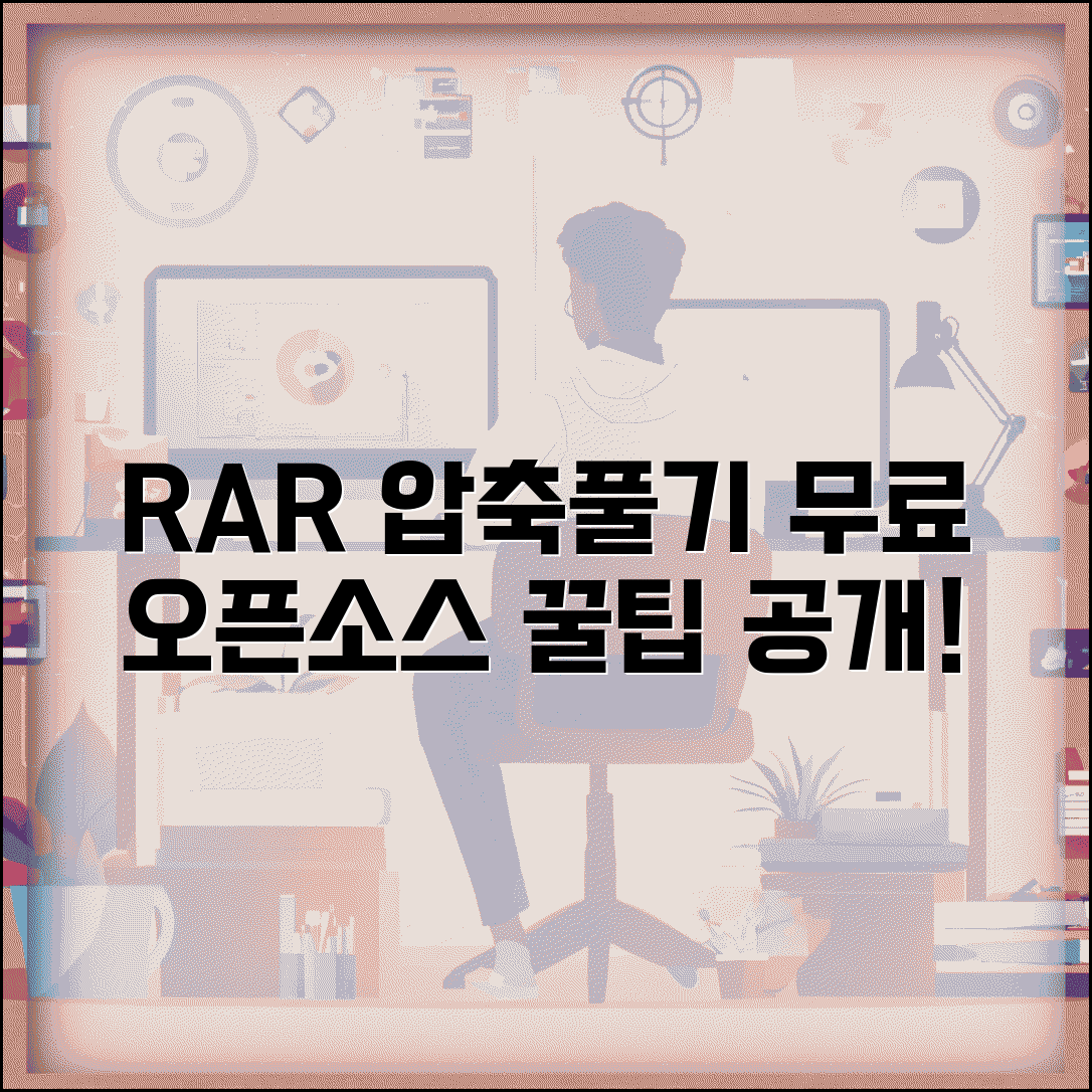 RAR 압축풀기 무료 도구와 오픈소스 대안