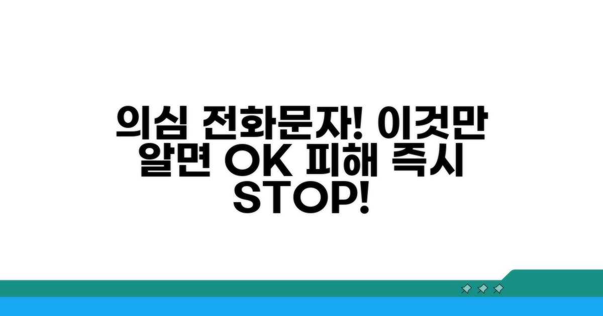 의심 전화/문자 받았을 때 대처법