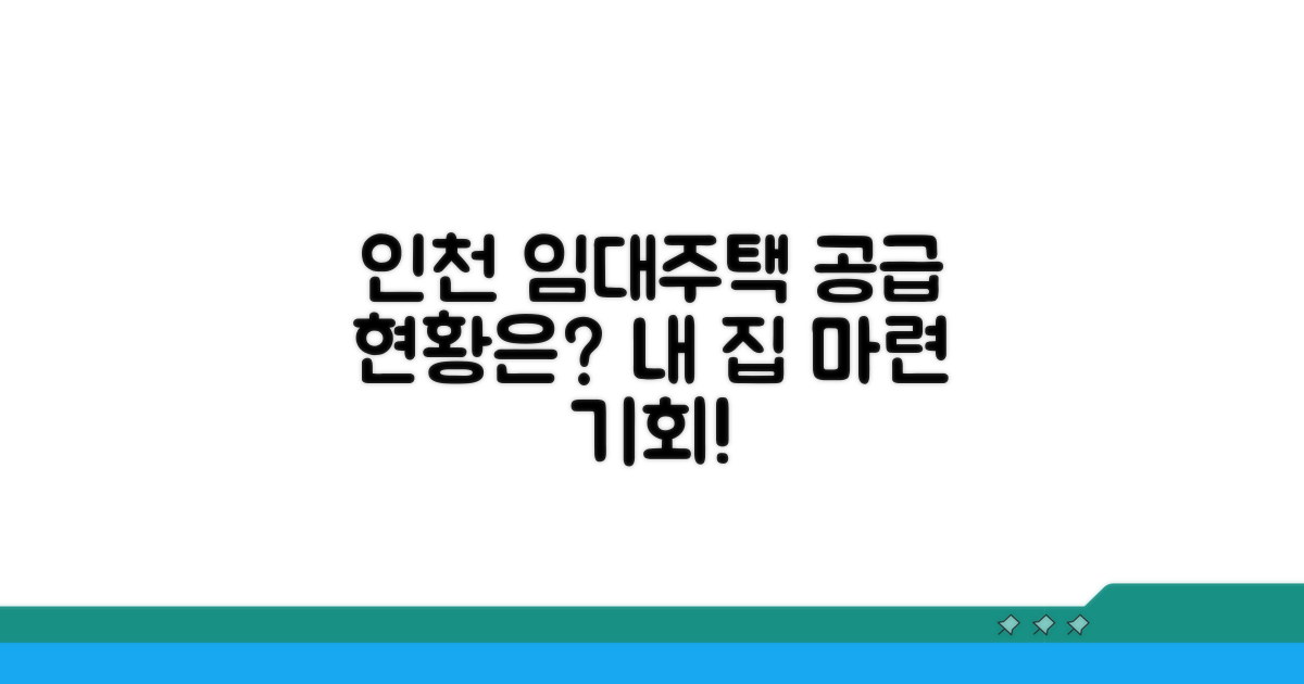 인천 공공임대주택 공급 현황