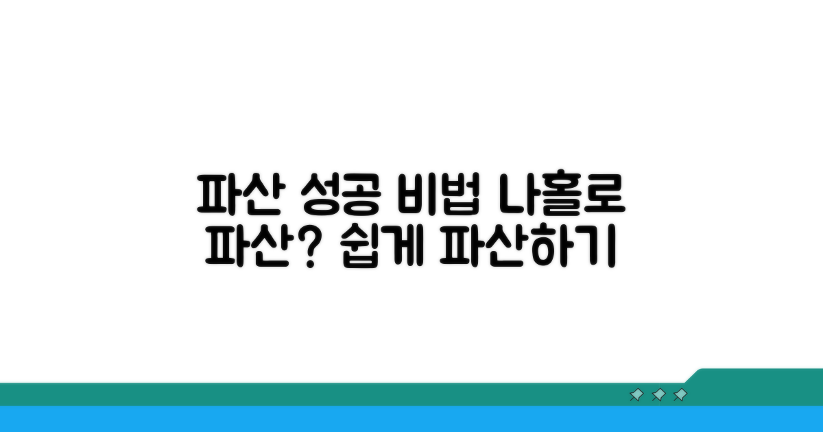 성공적인 파산 신청 노하우
