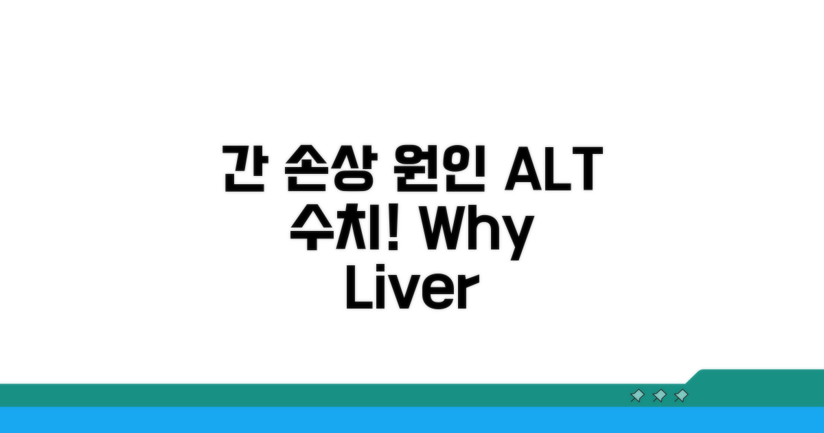 간 손상 원인과 ALT 수치 변화