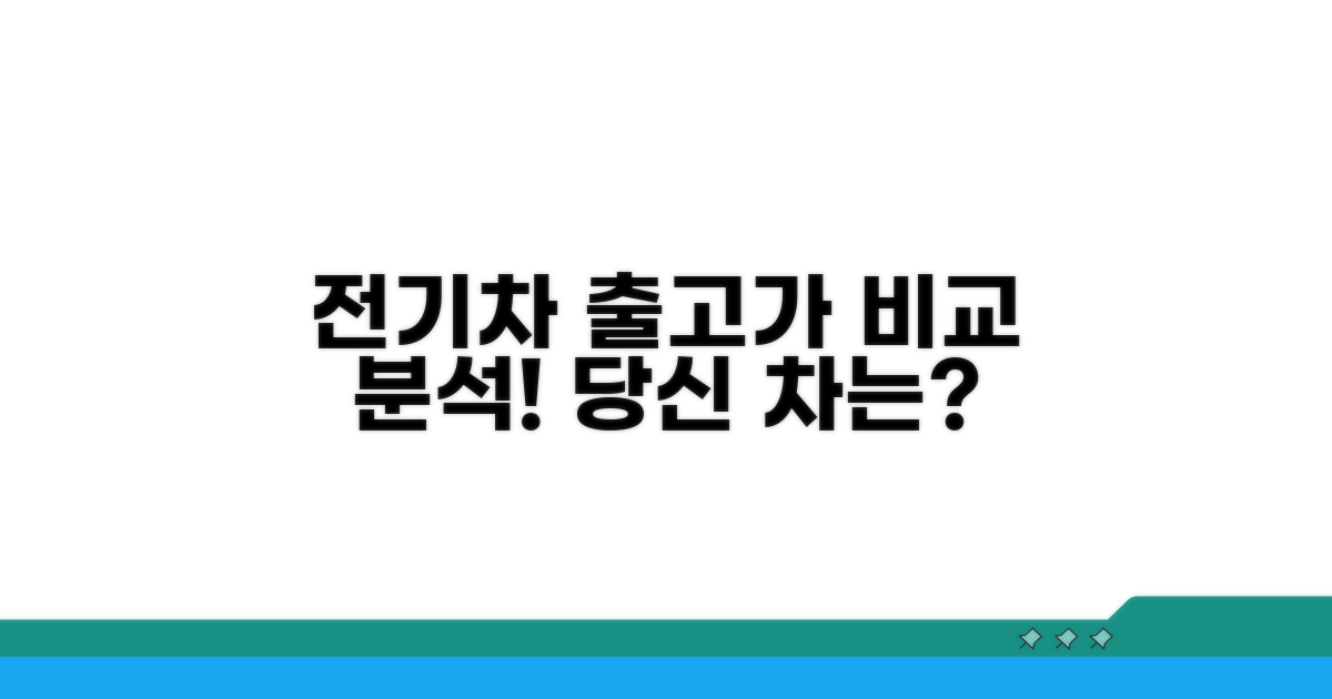 현대 전기차 출고가 비교 분석