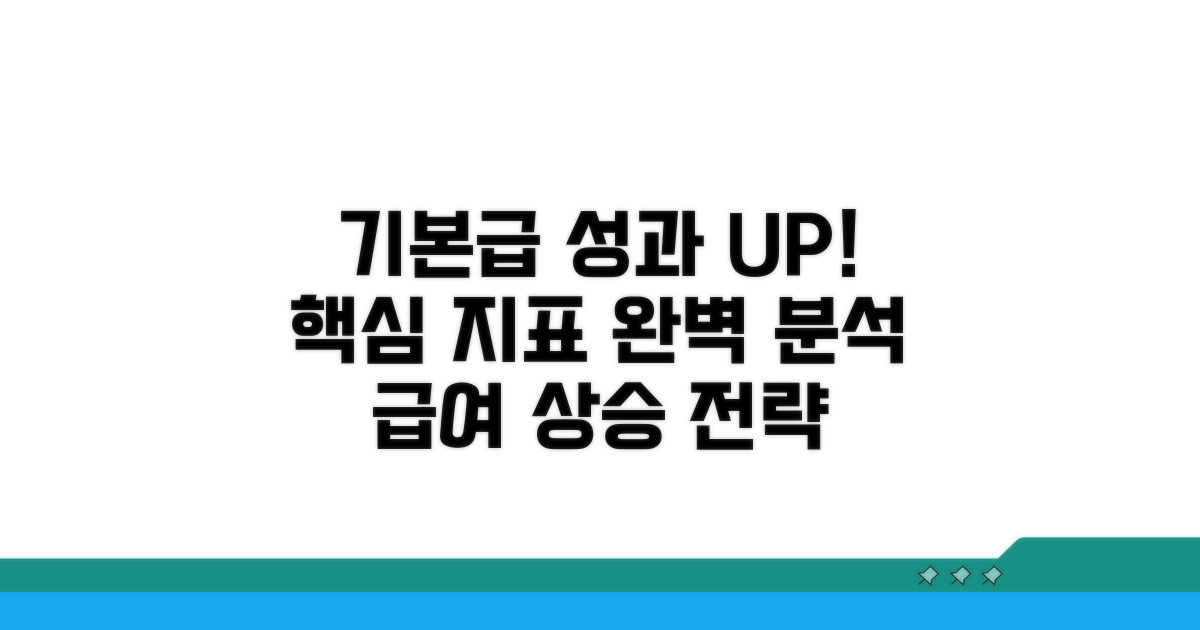 기본급과 성과지표 이해하기