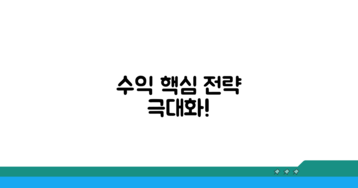 수익 극대화를 위한 핵심 전략