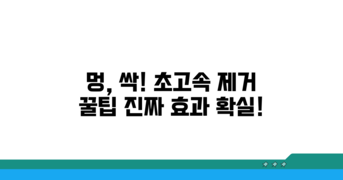 멍 빨리 빼는 꿀팁 공개