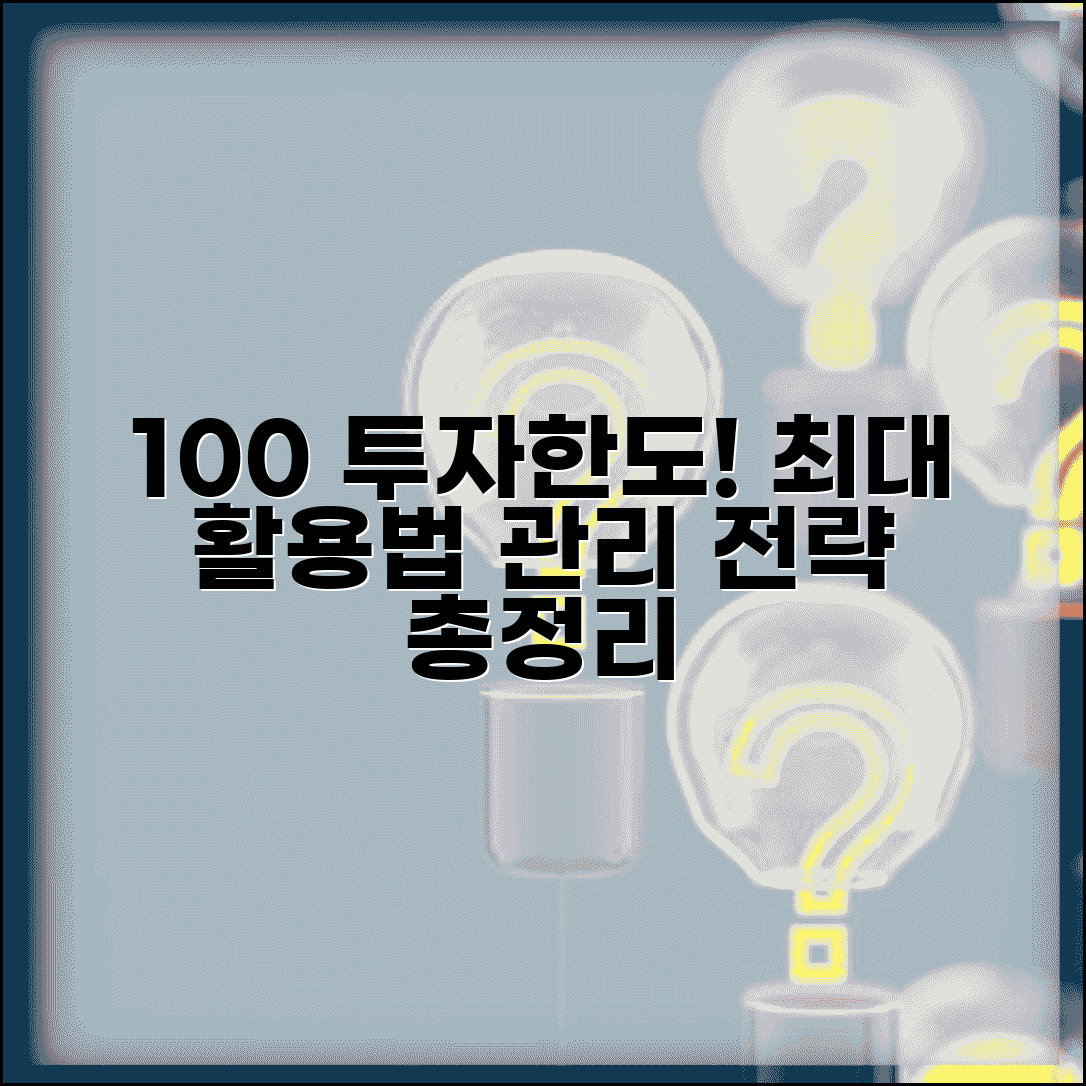 투자한도 100% 활용법 | 투자한도 최대화, 한도 관리, 배분 전략 총정리