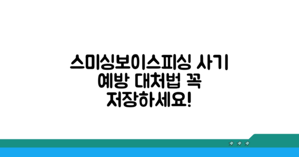 스미싱/보이스피싱, 이렇게 대처하세요
