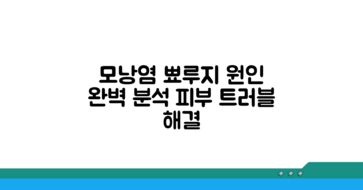 모낭염과 뾰루지, 원인 완벽 분석