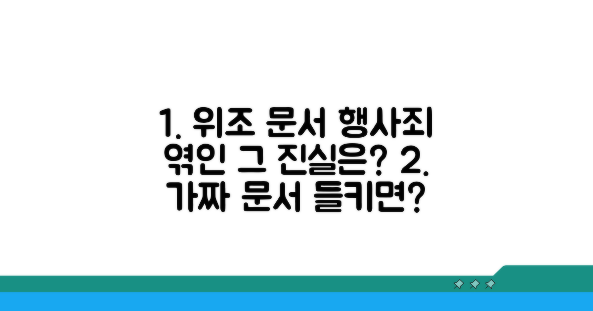 위조된 문서 행사죄와의 관계