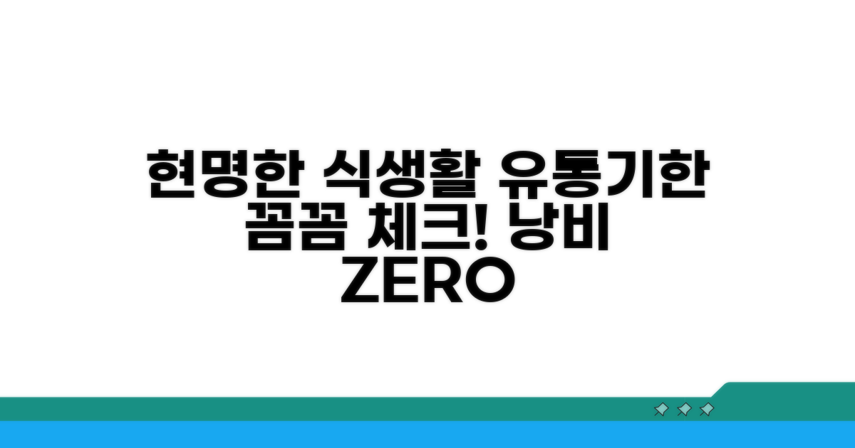 현명하게 먹는 법, 유통기한 꼼꼼 체크