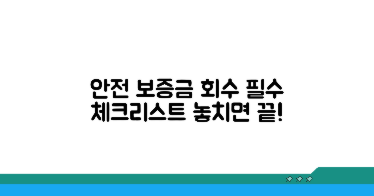 안전한 보증금 회수, 필수 체크리스트