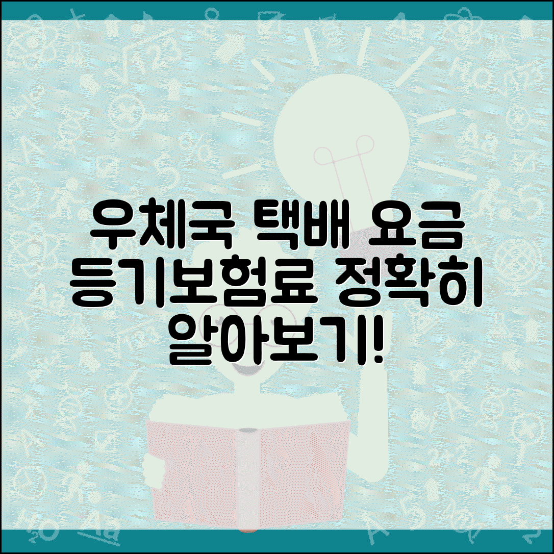 우체국 택배 요금 표준 등기 | 우편 택배 배송료와 보험료