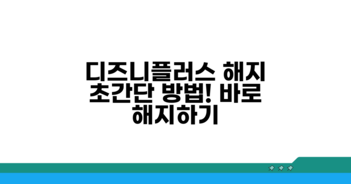 디즈니플러스 해지 방법 총정리