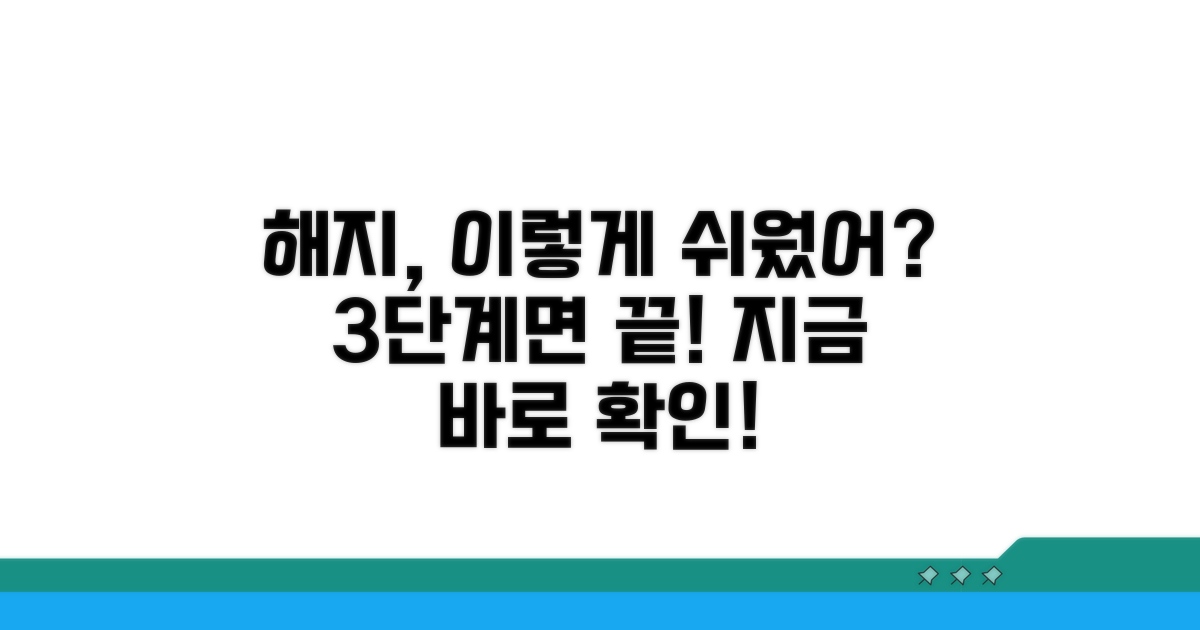쉬운 해지 절차 단계별 안내
