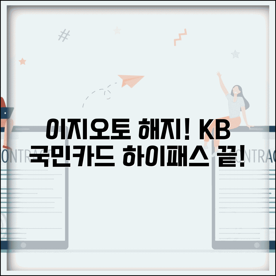 국민카드 이지오토플러스 해지 | KB카드 하이패스 서비스 해지
