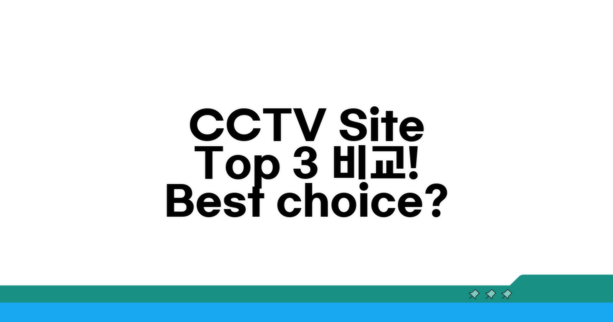 주요 CCTV 사이트 비교 분석