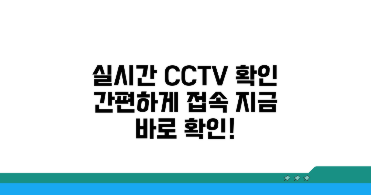 실시간 CCTV 접속 및 확인 방법