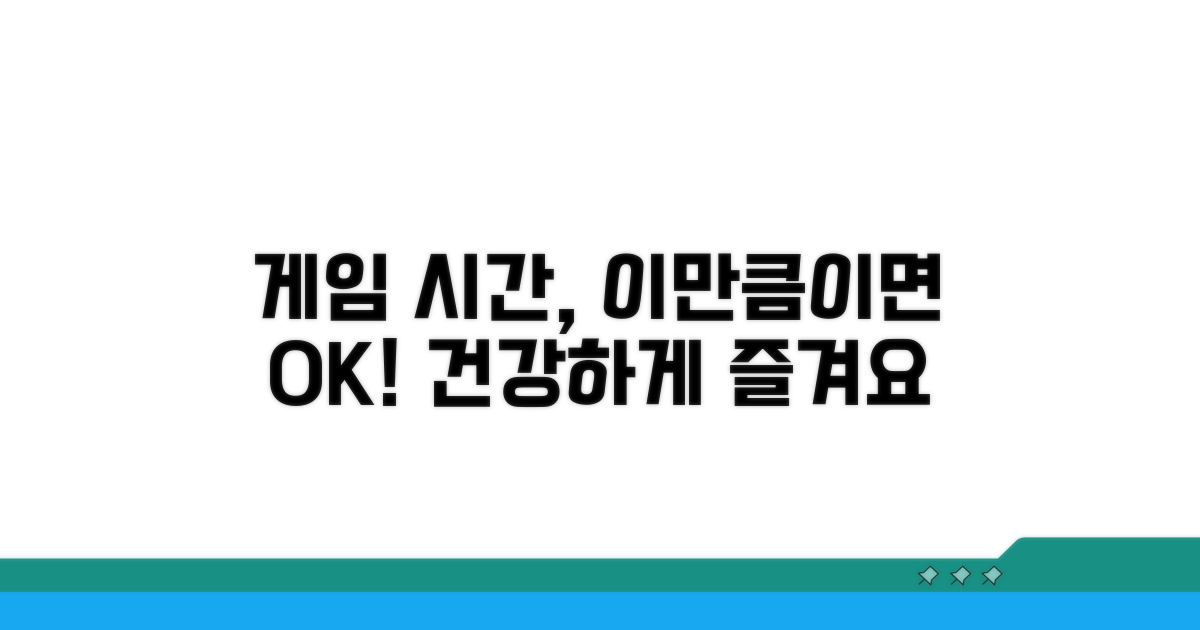 하루 게임 시간, 이만큼이면 충분해요