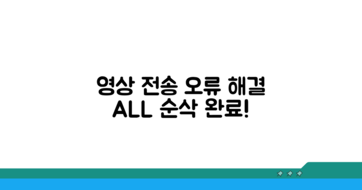 동영상 전송 오류 해결 방법 총정리