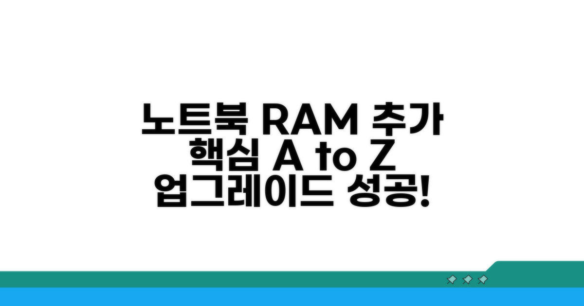 노트북 RAM 추가 방법 핵심 가이드