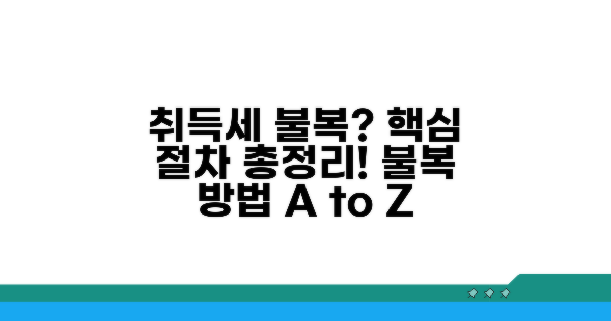취득세 부과 처분 불복 절차