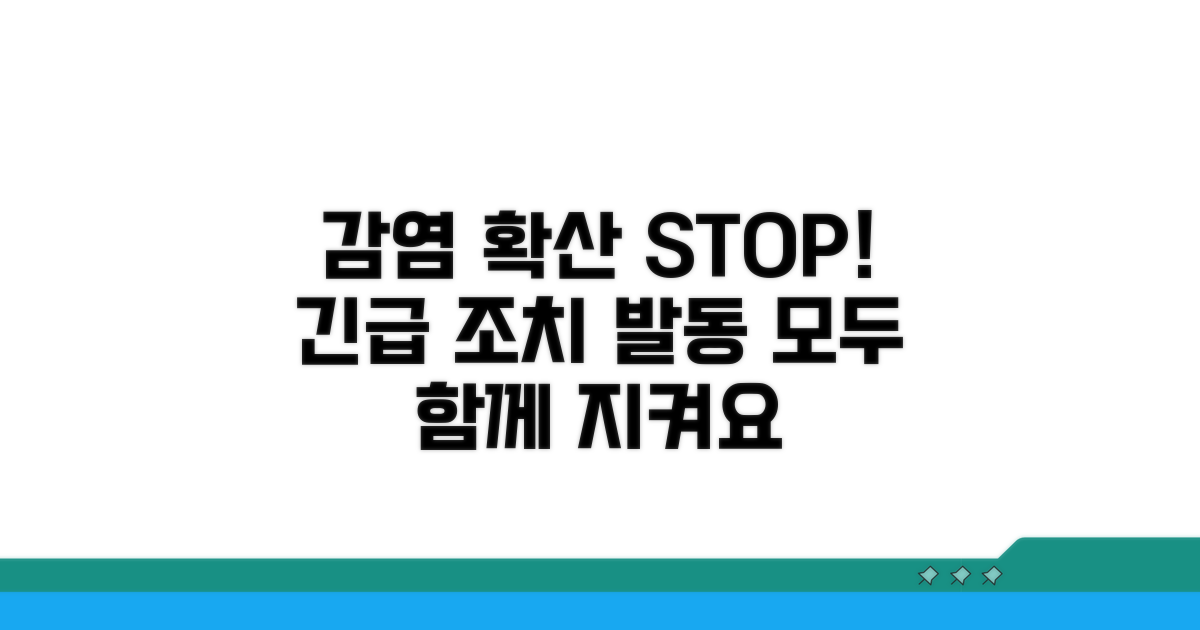 감염 확산 막는 긴급 조치