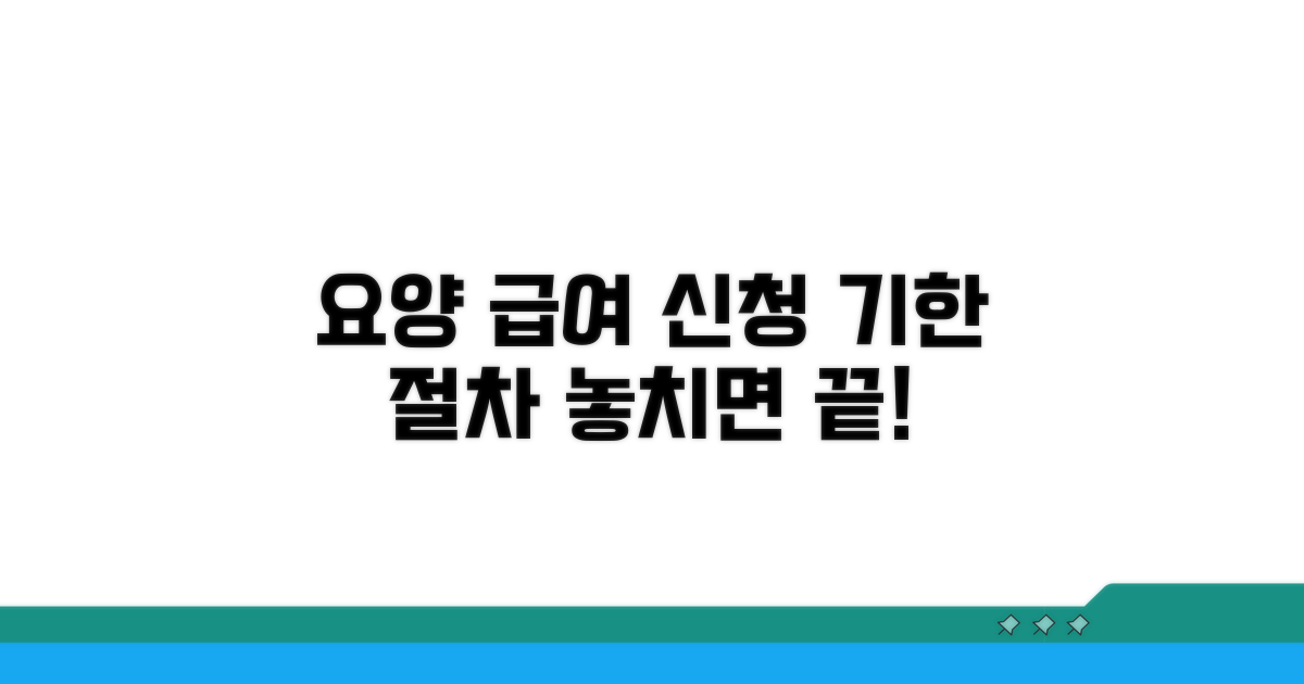 요양 급여 신청 기한과 절차
