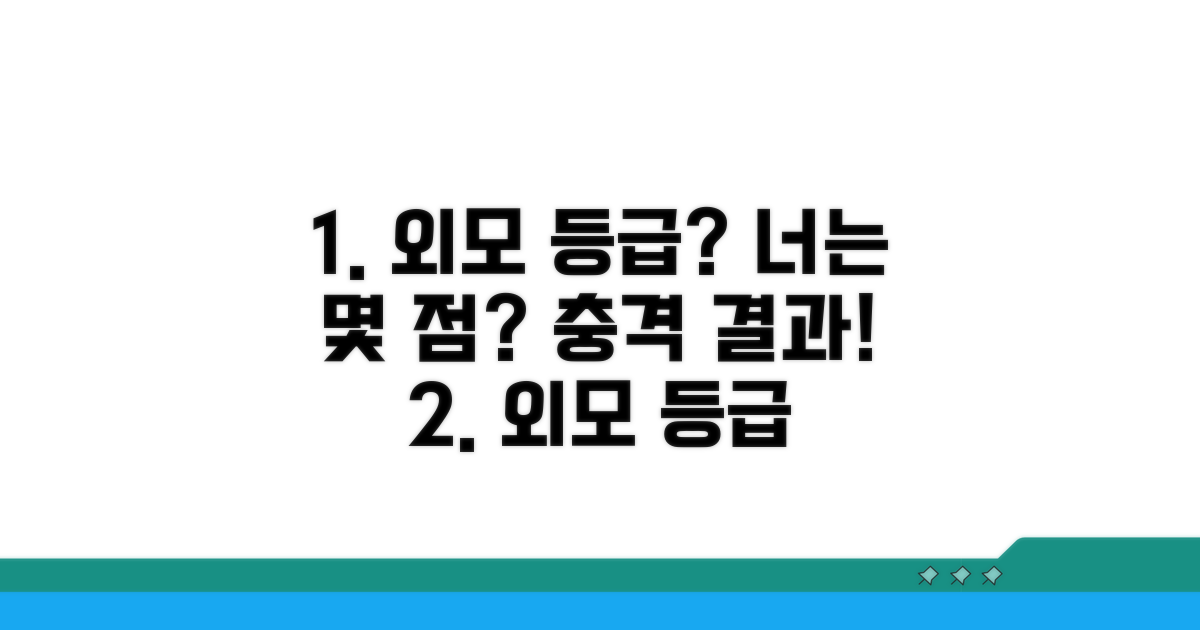 외모 등급, 어디까지 봤니?