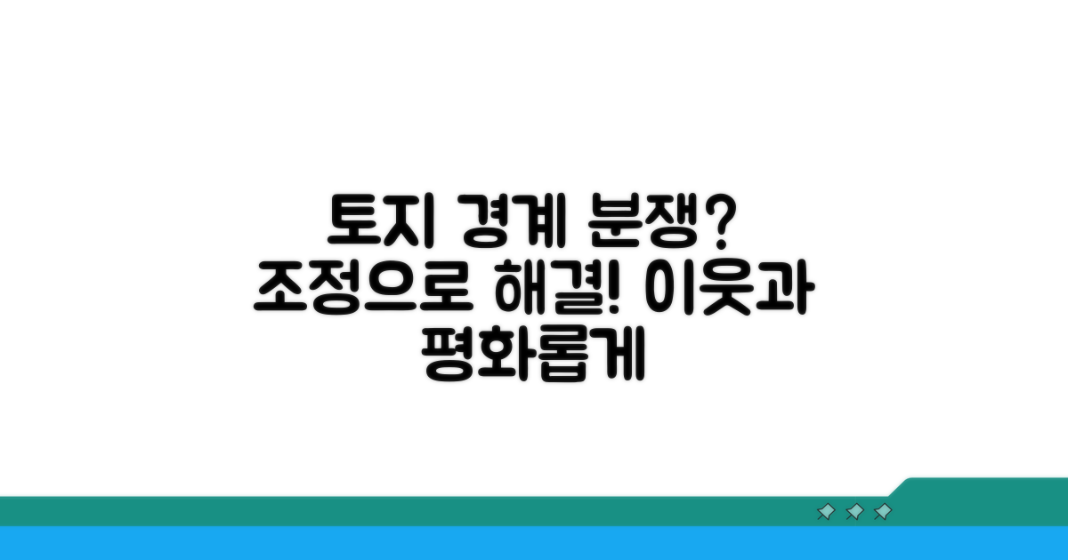 토지 경계 분쟁, 조정으로 해결하기