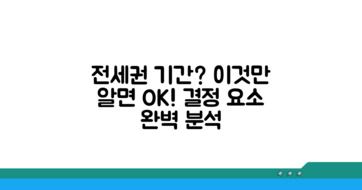 전세권 설정 기간, 결정 요소는?