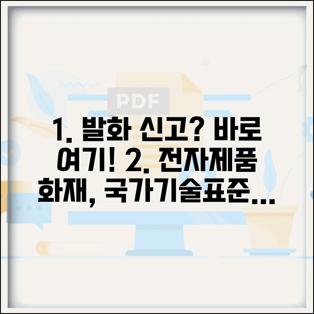 전자제품 발화 신고 방법 | 가전제품 화재 위험 국가기술표준원 신고 및 대처법 안내