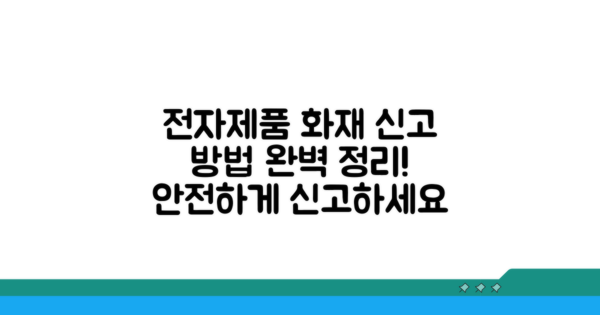 전자제품 발화 신고 방법 총정리