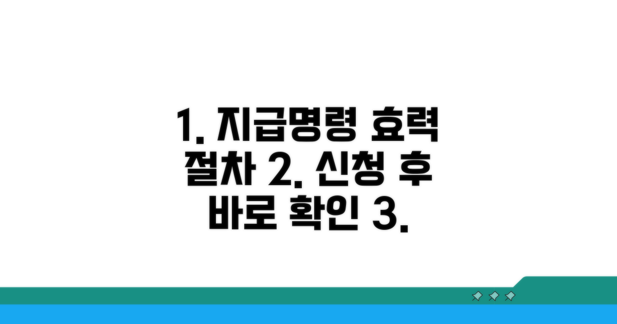 지급명령 효력과 신청 후 절차