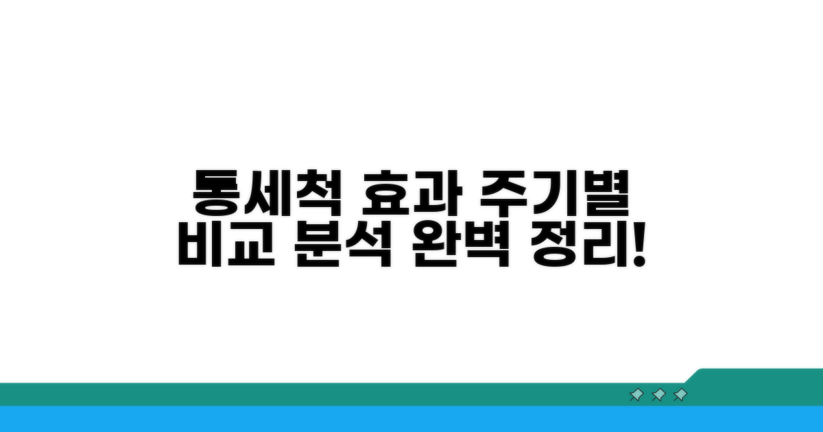 주기별 통세척 효과 완벽 분석