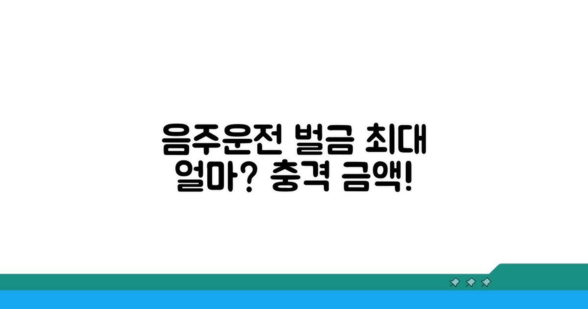 음주운전 벌금, 최대 얼마일까?
